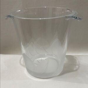 Florence Cristal D Arques Durand 24% Lead Frosted Champagne Wine Bucket Bar
